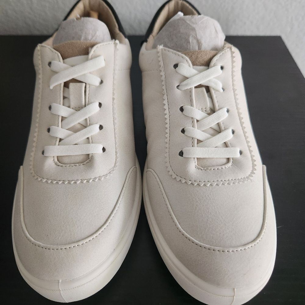 LifeStride Womens Happy Hour Lace Up Fashion Sneaker Cream & Black Size 6 - Picture 4 of 12